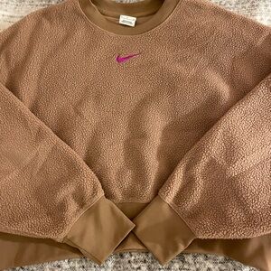 Nike Women's Tan Fleece Sweater